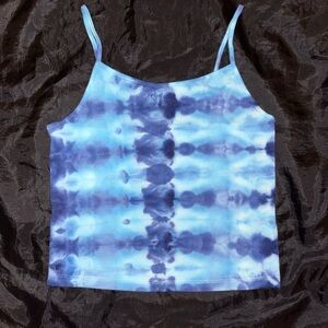 Blue Tie-Dye Women's Camisole Top